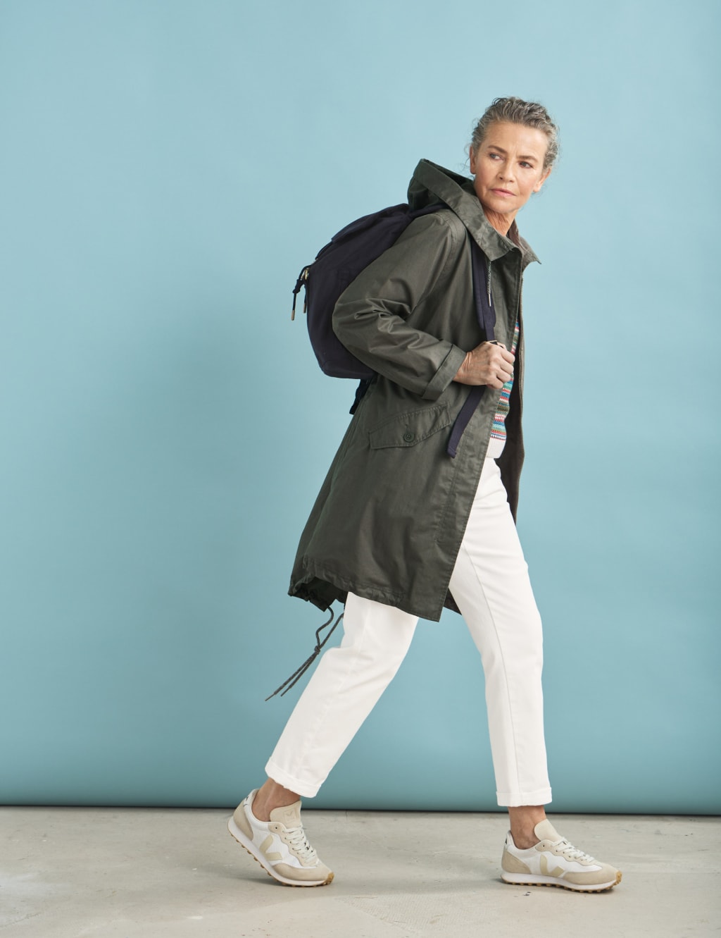 Waterproof Linen Rich Longline Raincoat 3 of 7