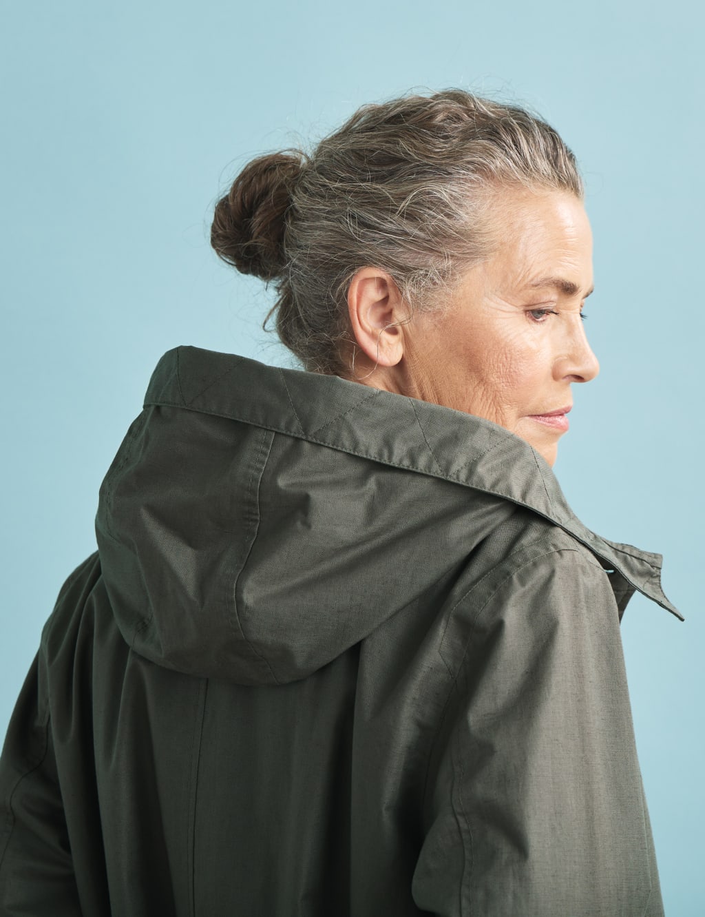 Waterproof Linen Rich Longline Raincoat 4 of 7