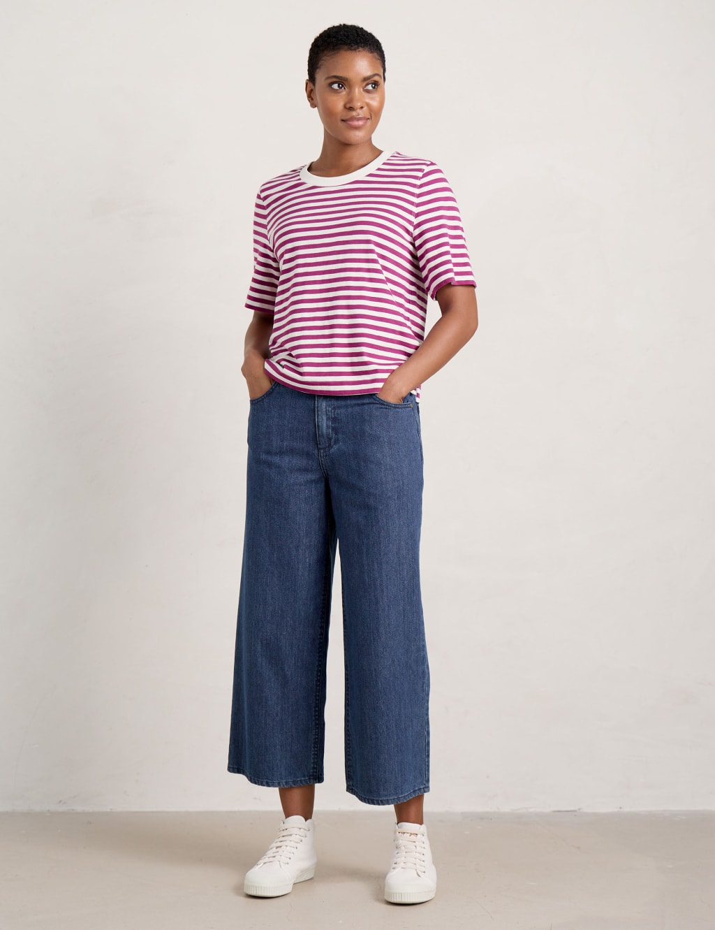 Wide Leg Cropped Jeans Seasalt Cornwall M S