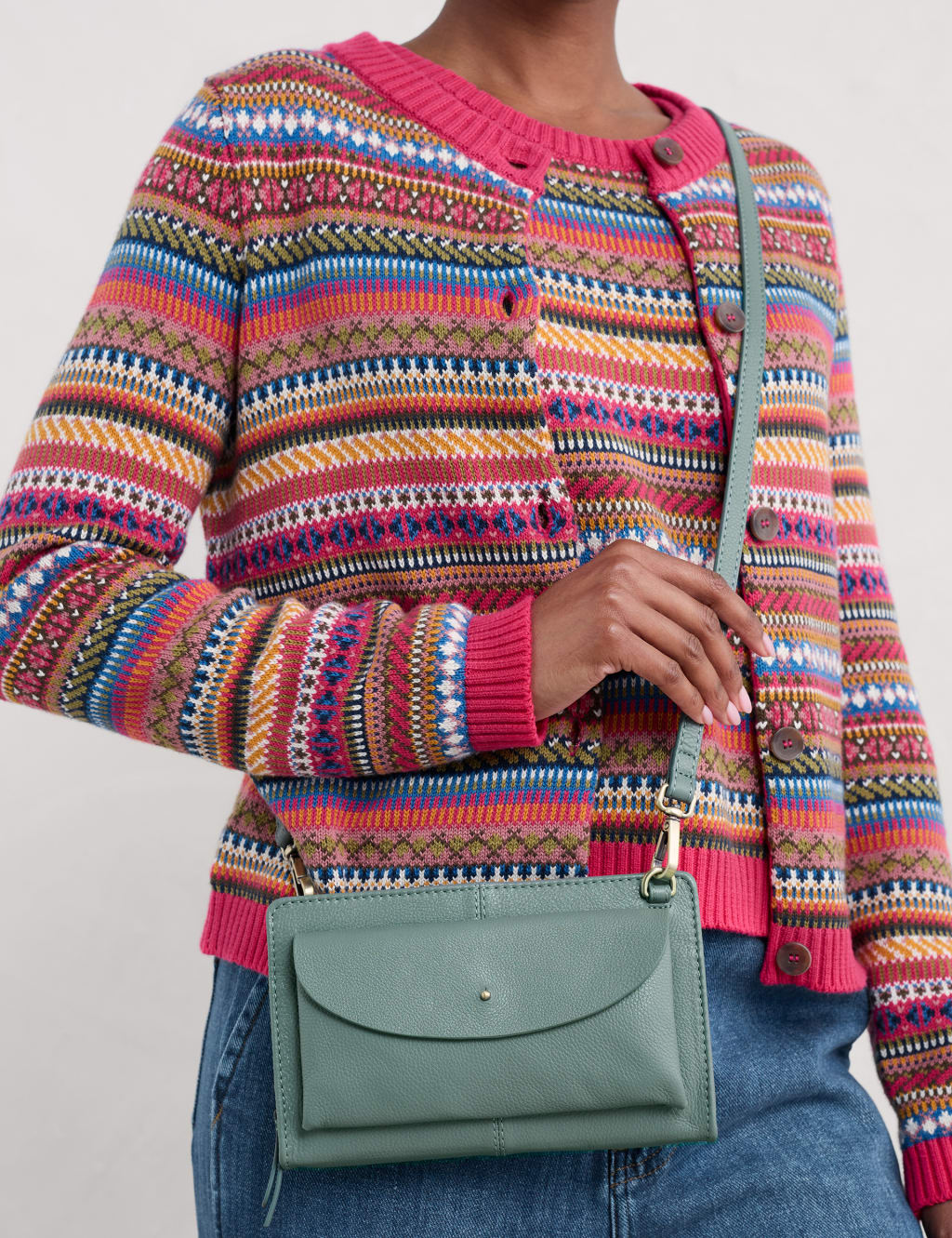 Leather Multi Pocket Cross Body Bag Seasalt Cornwall M S