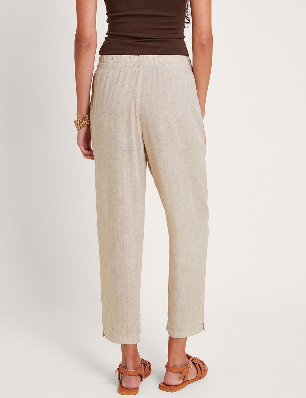 Straight Leg Cropped Trousers Monsoon M S