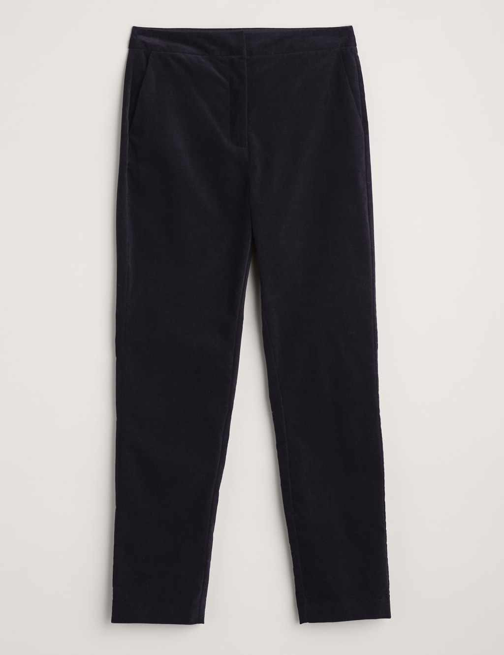 Cotton Rich Tapered Ankle Grazer Trousers