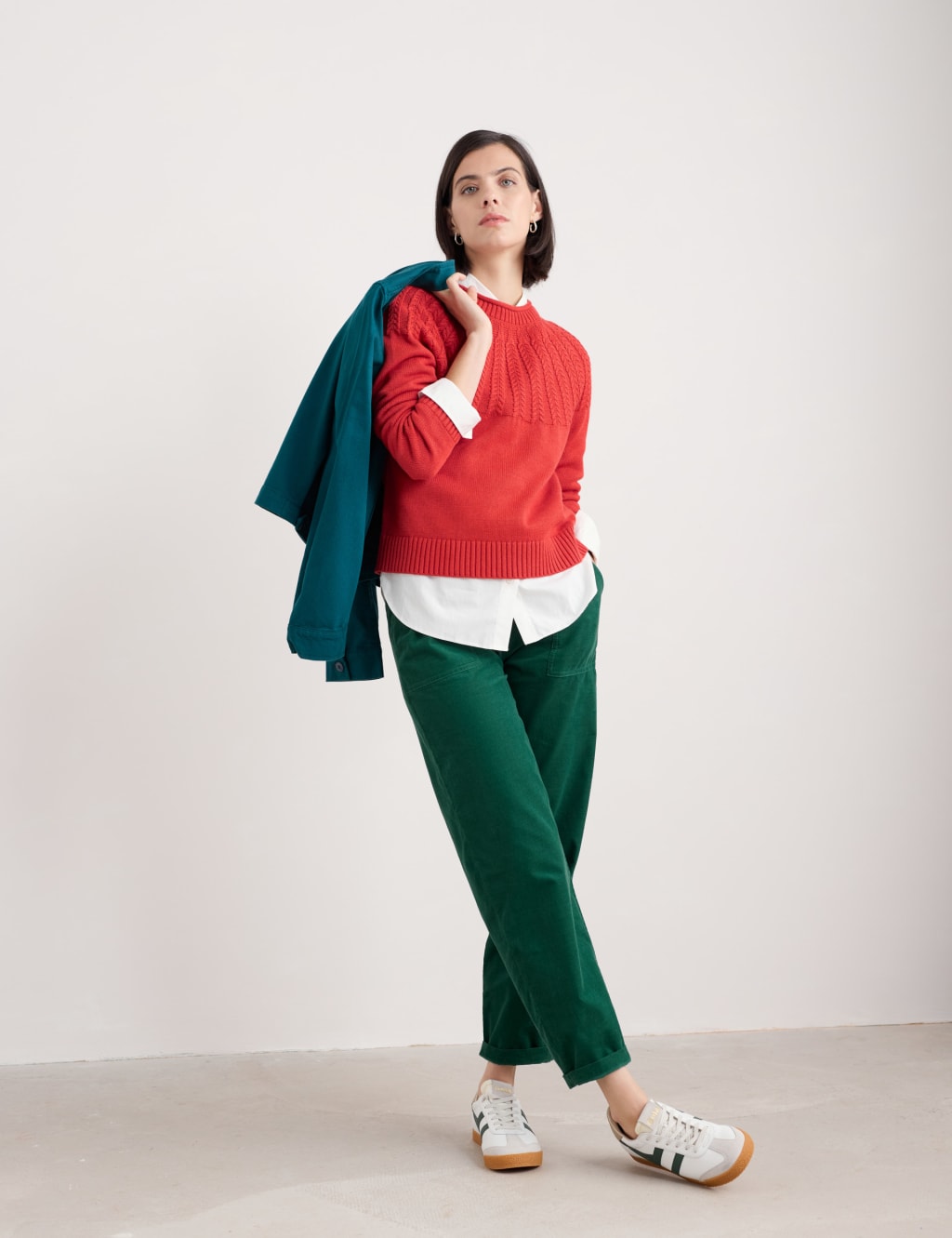 Pure Cotton Textured Relaxed Jumper 1 of 4