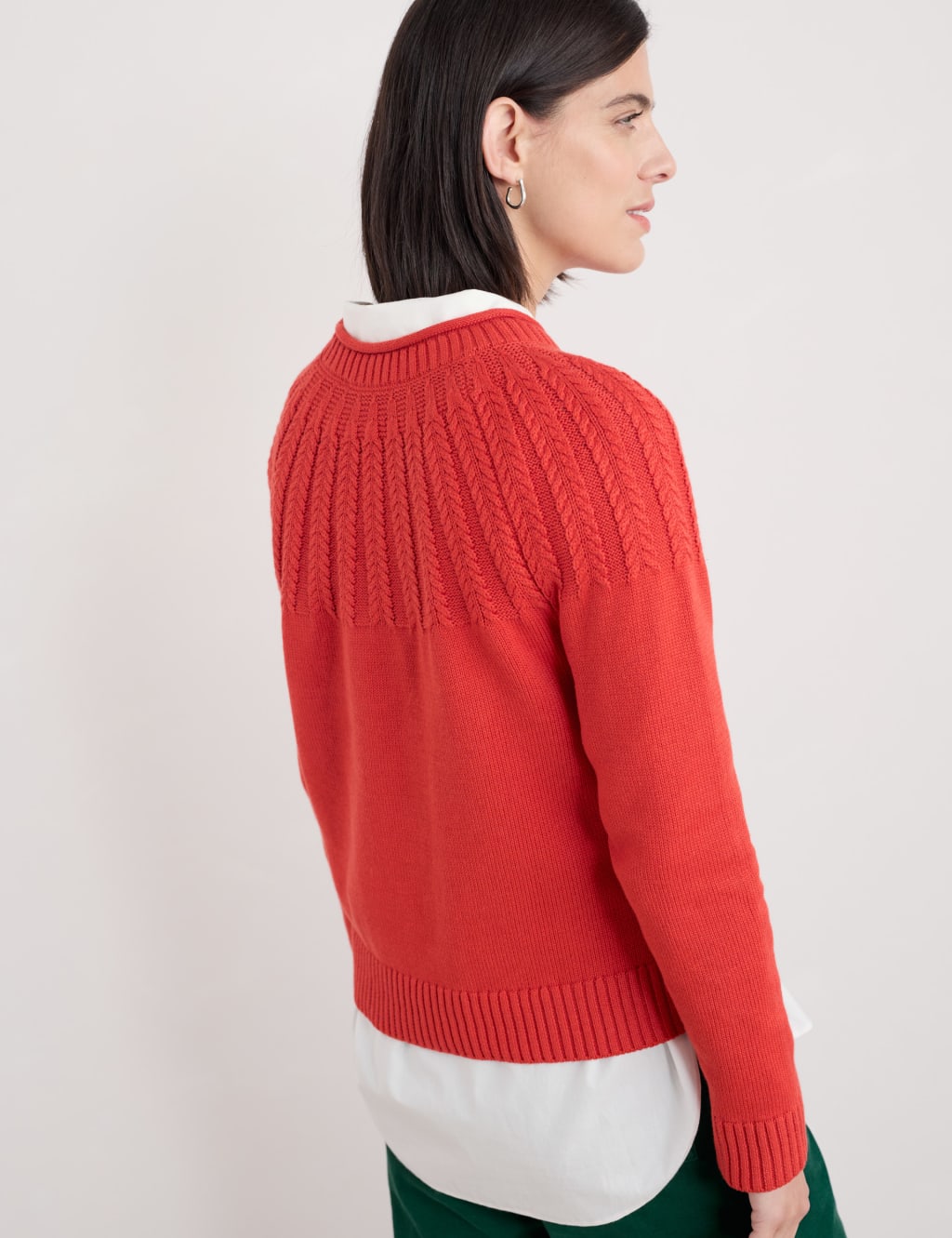 Pure Cotton Textured Relaxed Jumper 4 of 4