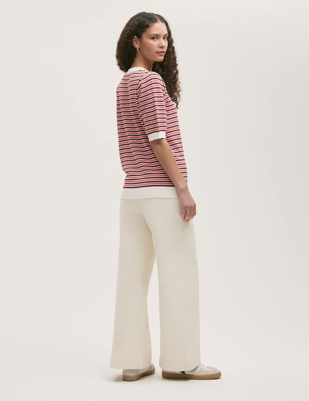 Pure Cotton Striped Knitted Top 2 of 4
