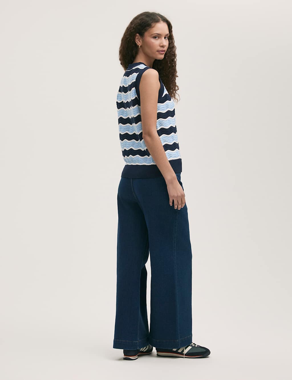 Pure Cotton Striped Knitted Top 2 of 4