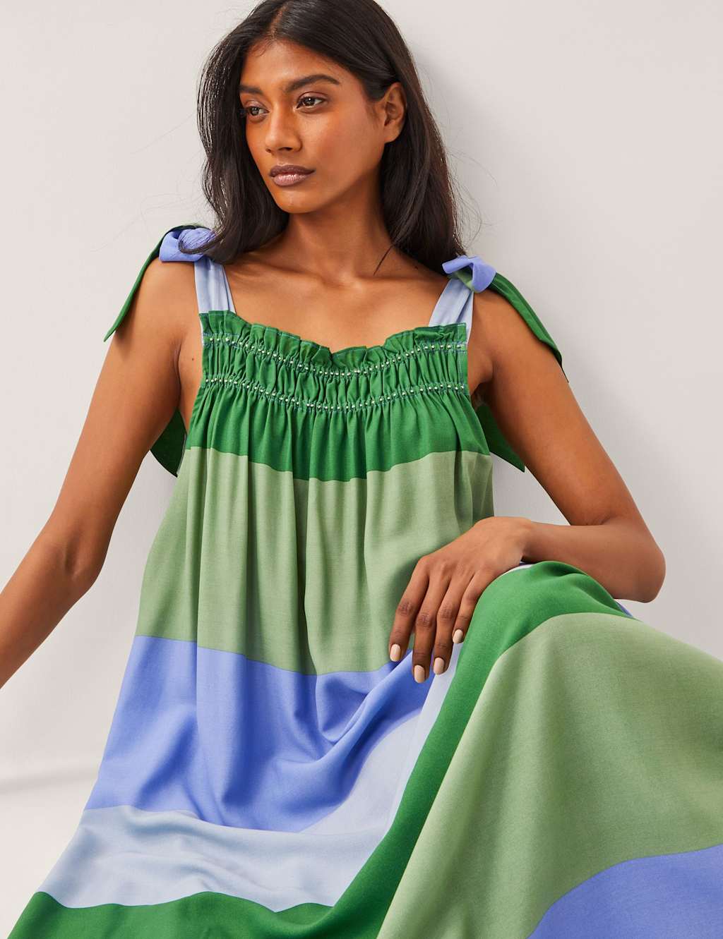 Printed Square Neck Maxi Slip Dress 2 of 4