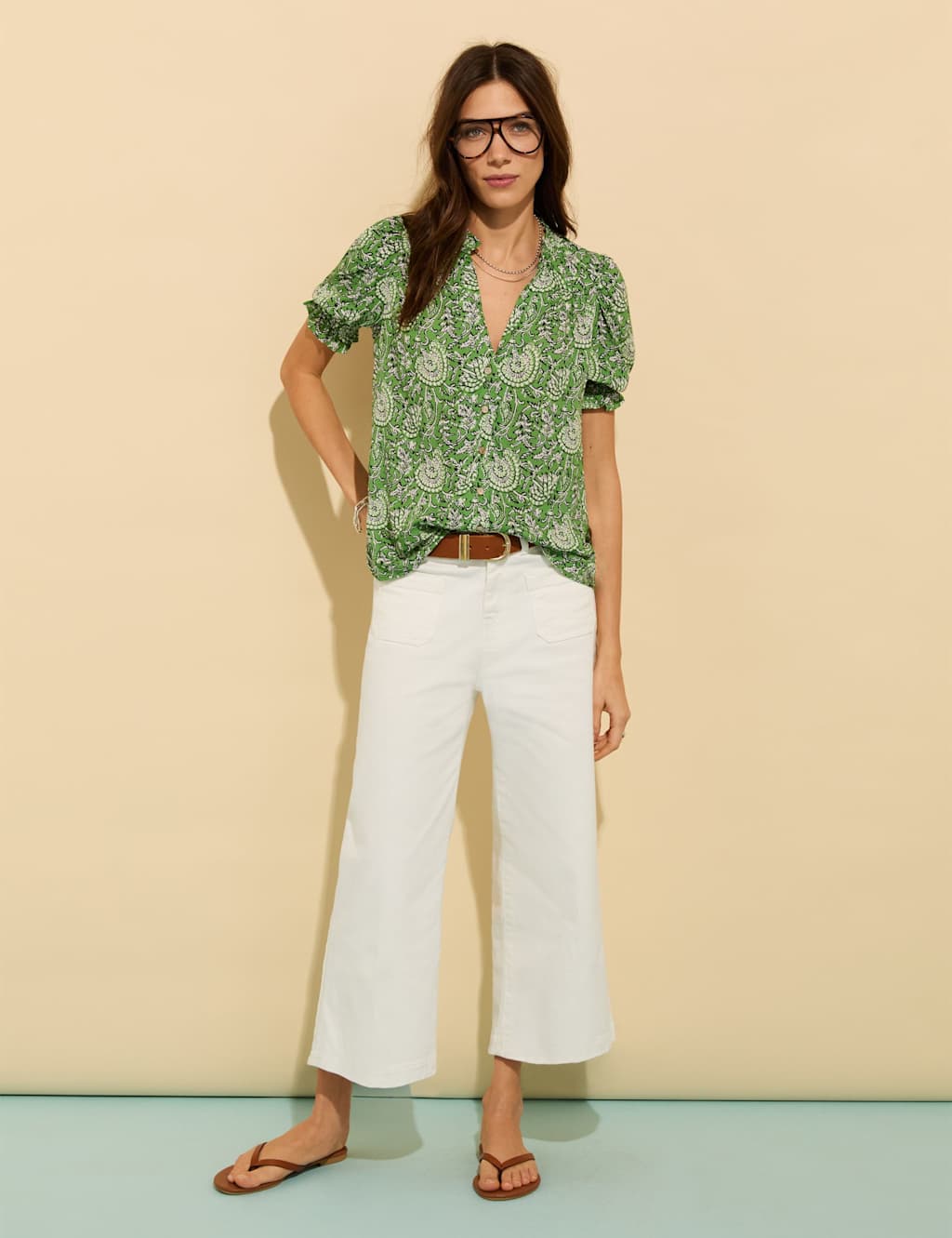Floral Notch Neck Blouse 3 of 4