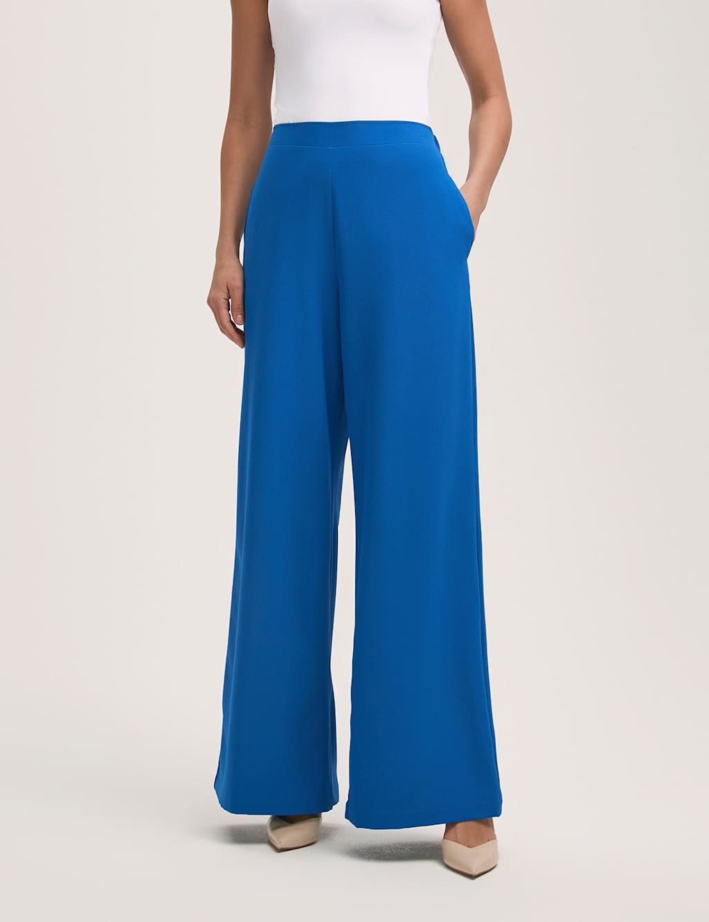 Elasticated Waist Wide Leg Trousers 2 of 4