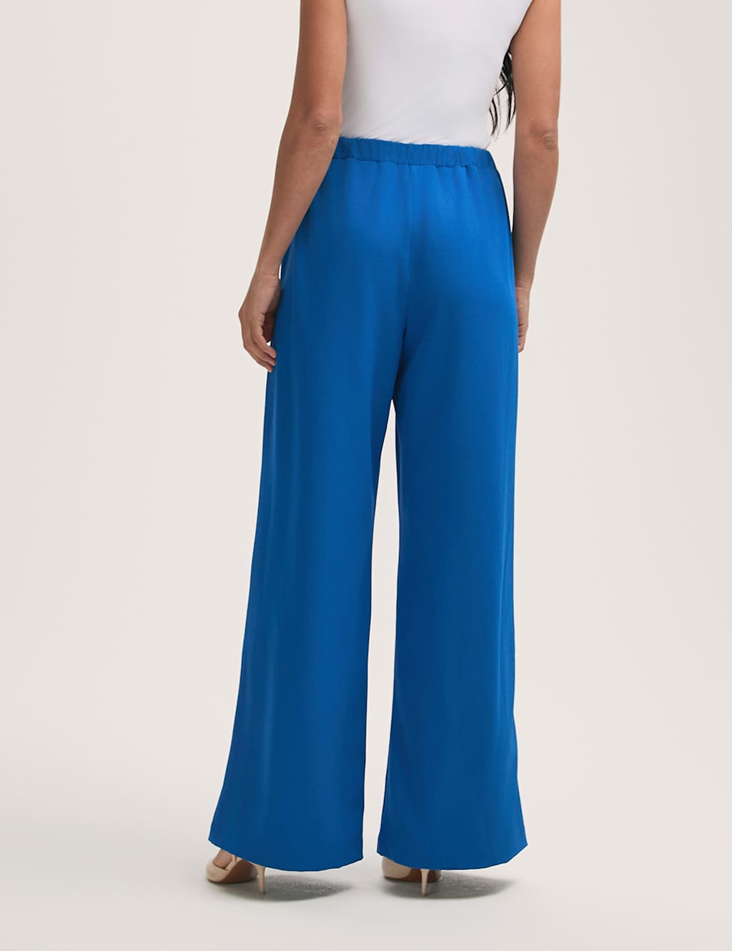 Elasticated Waist Wide Leg Trousers 3 of 4