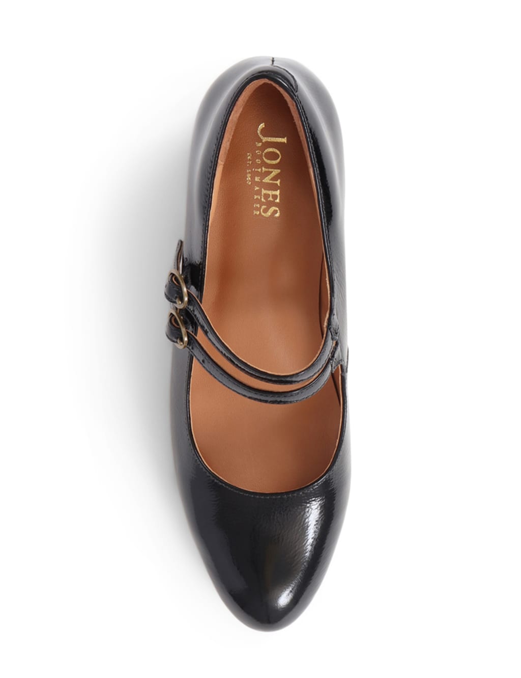 Patent Leather Double Strap Mary Jane Shoes