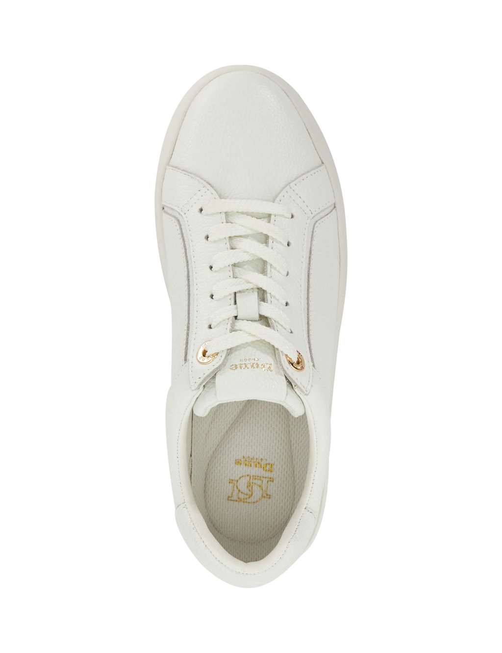 Leather Lace Up Metallic Trainers 2 of 5