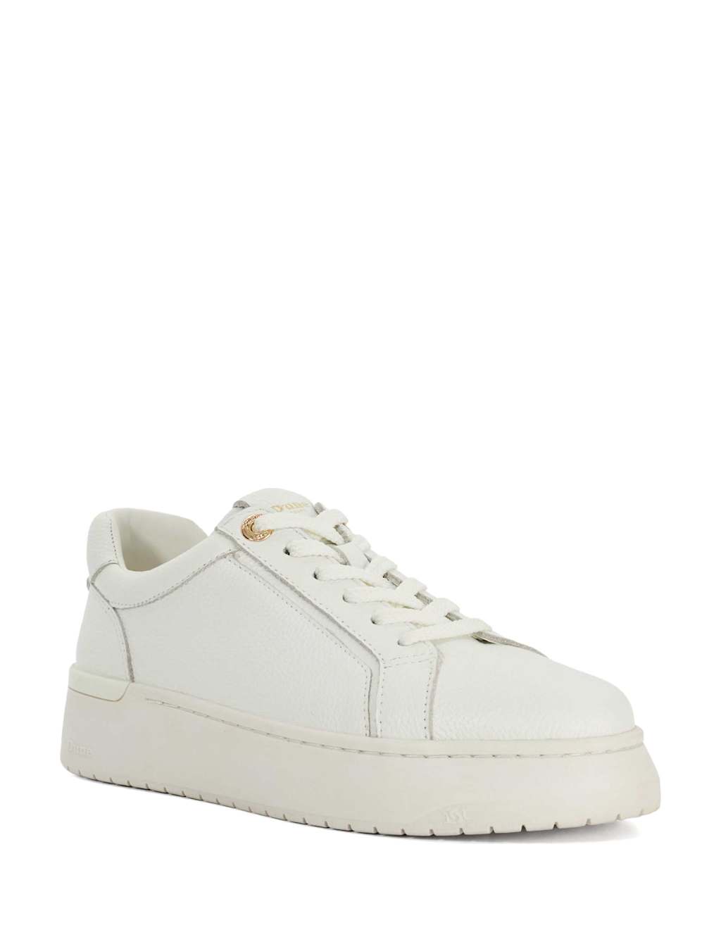 Leather Lace Up Metallic Trainers 3 of 5