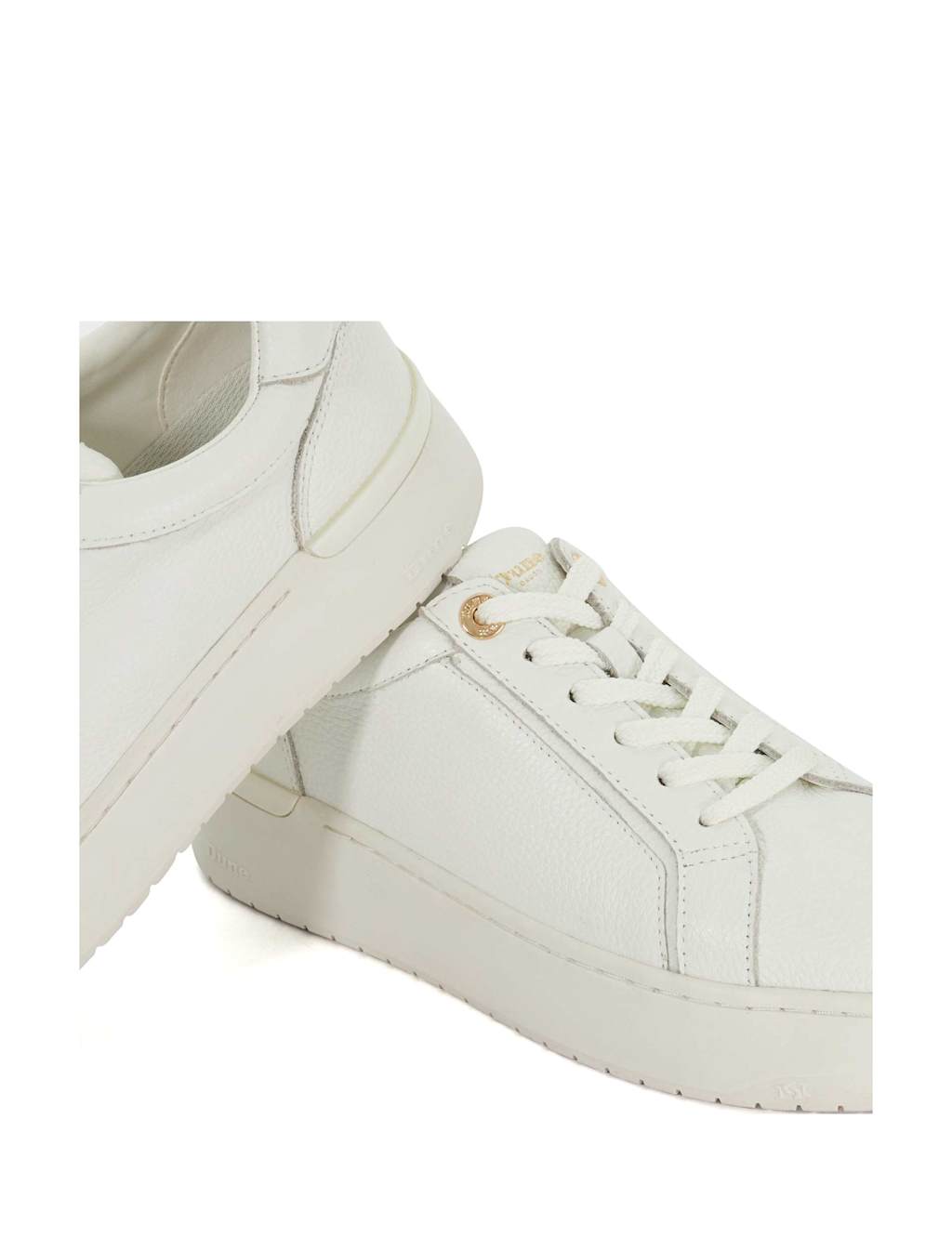 Leather Lace Up Metallic Trainers 5 of 5