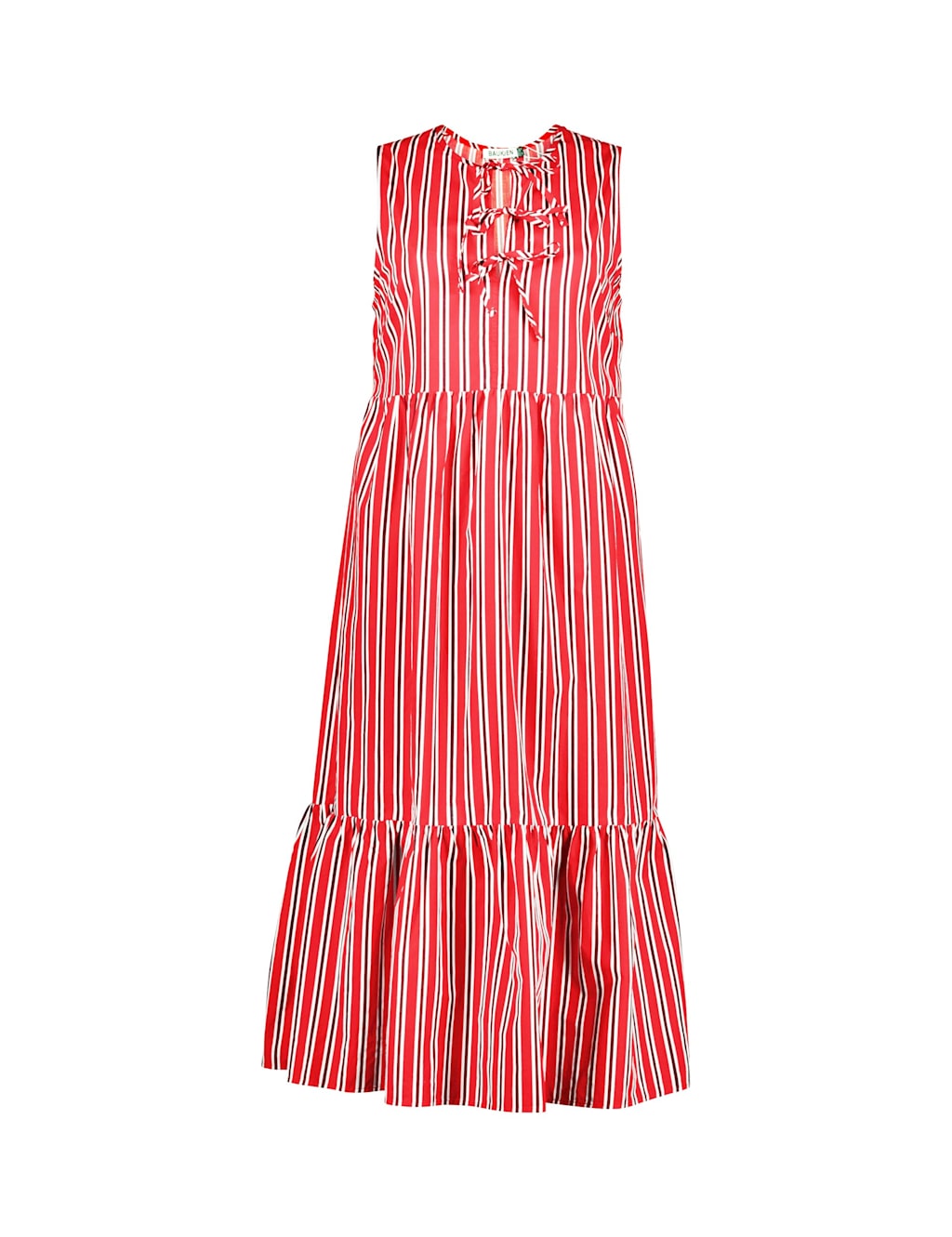 Pure Cotton Striped Midi Tiered Dress 2 of 5