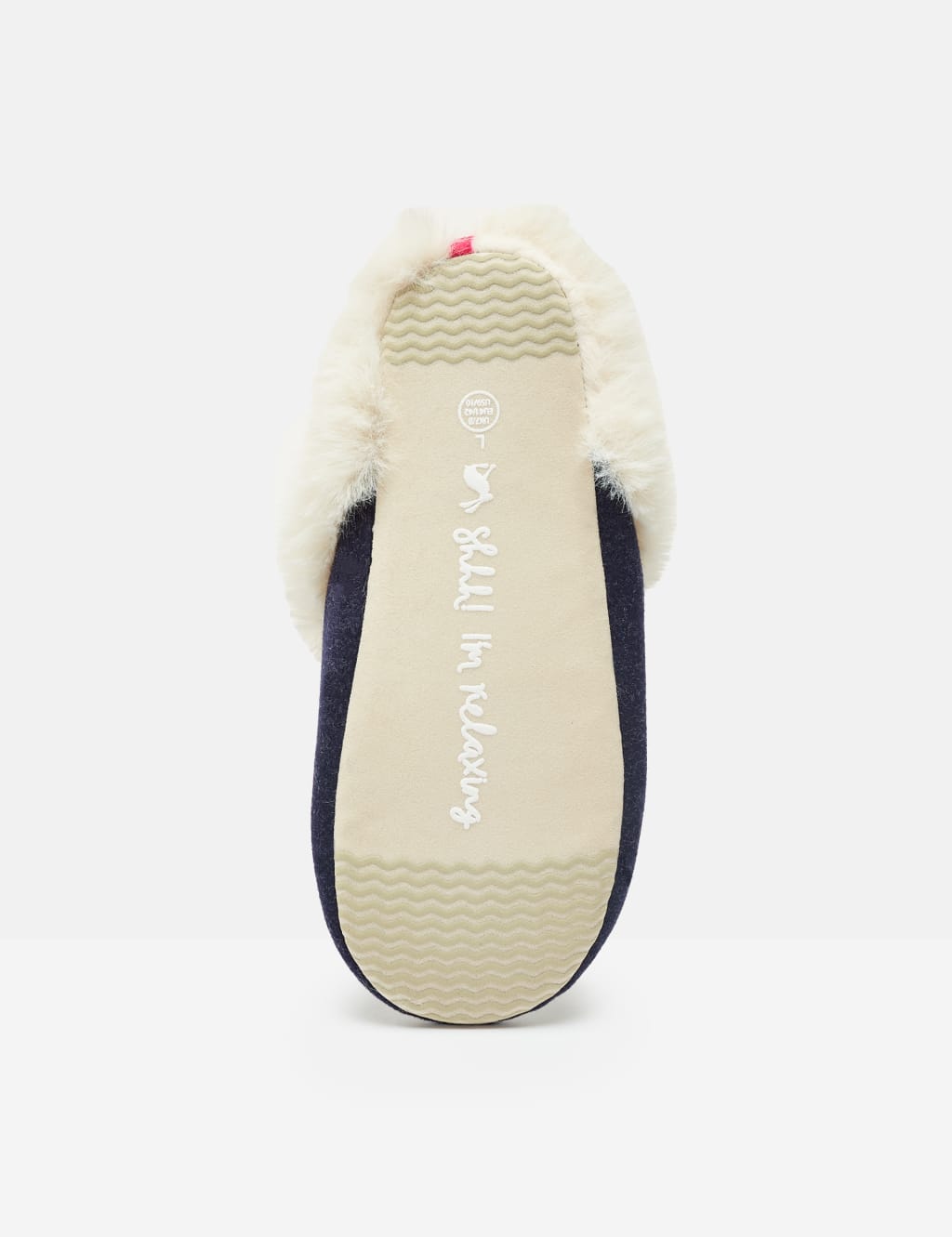 Felt Faux Fur Embroidered Mule Slippers 2 of 7