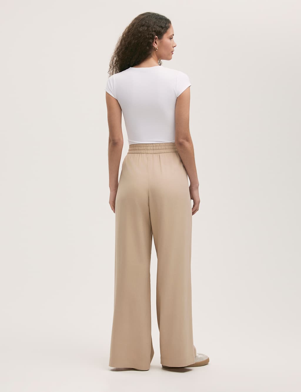Drawstring Relaxed Wide Leg Trousers 3 of 4