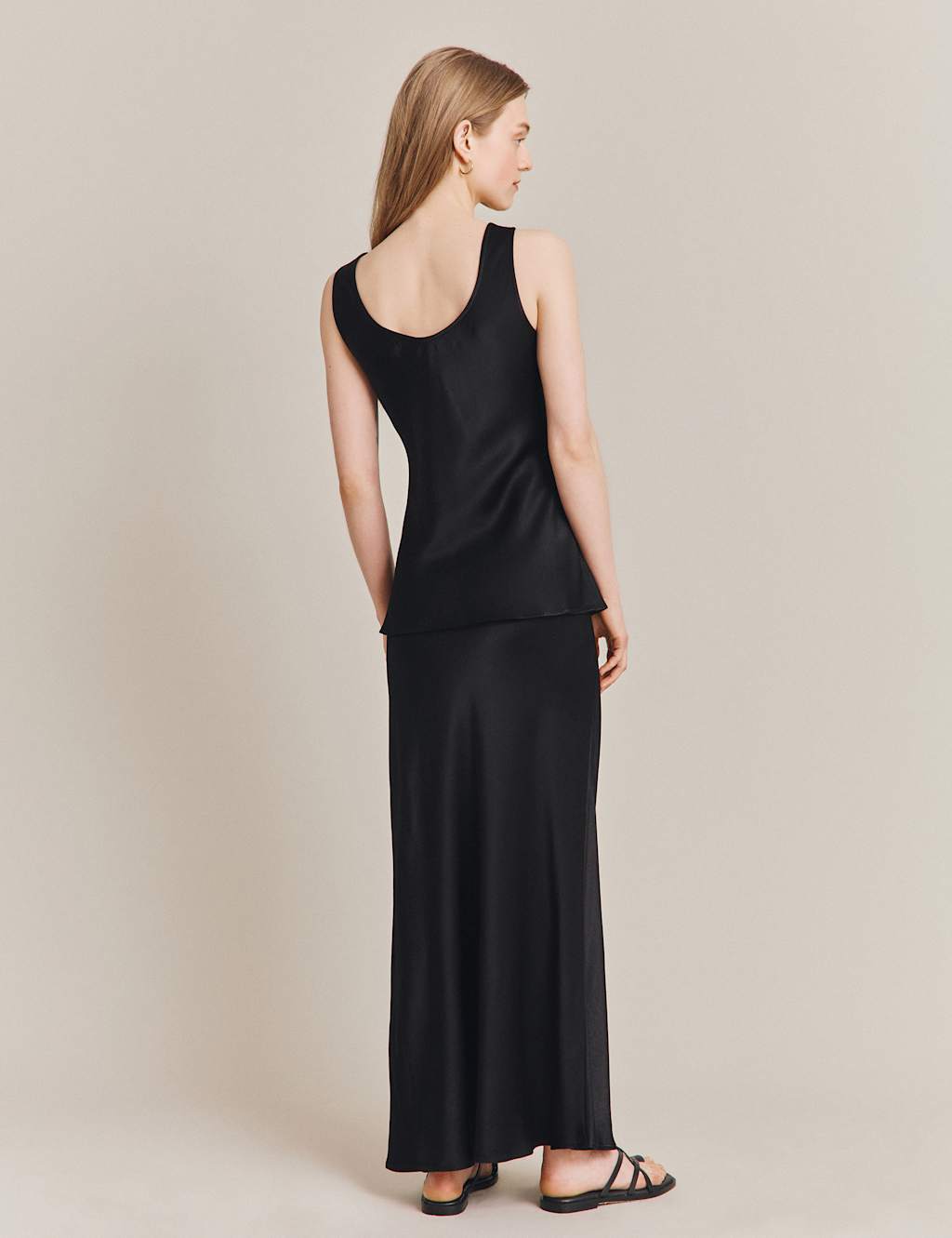 Satin Scoop Neck Vest Top 3 of 3