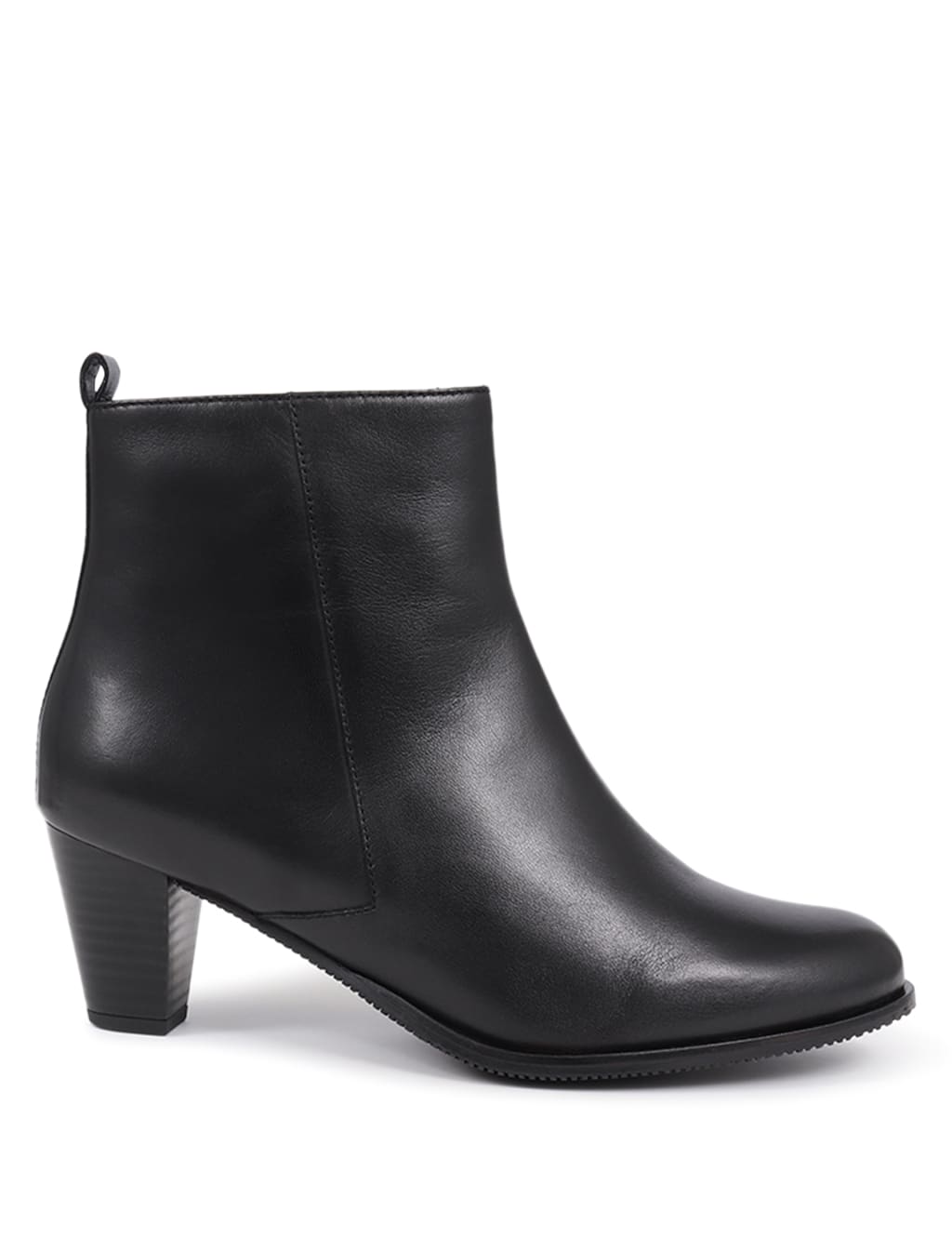Wide Fit Leather Block Heel Ankle Boots Jones Bootmaker M S