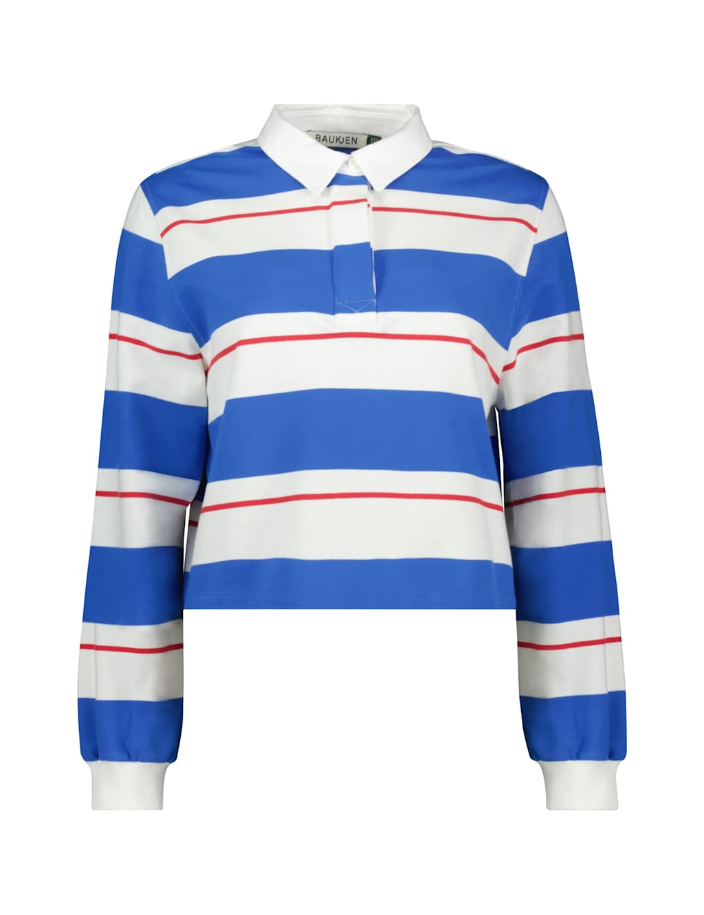 Cotton Rich Colour Block Crop Rugby Top 2 of 4