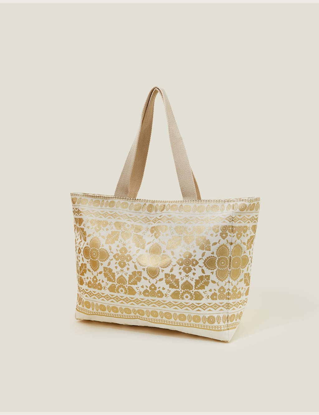 Pure Cotton Metallic Tote Bag 2 of 4