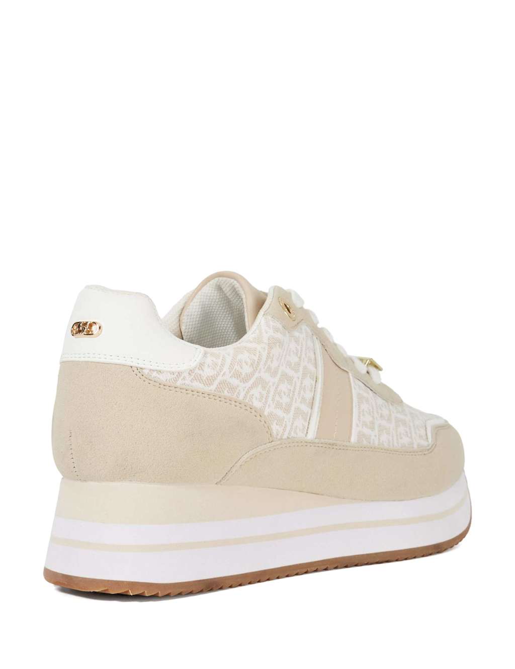 Mixed Texture Metallic Chunky Trainers 4 of 4