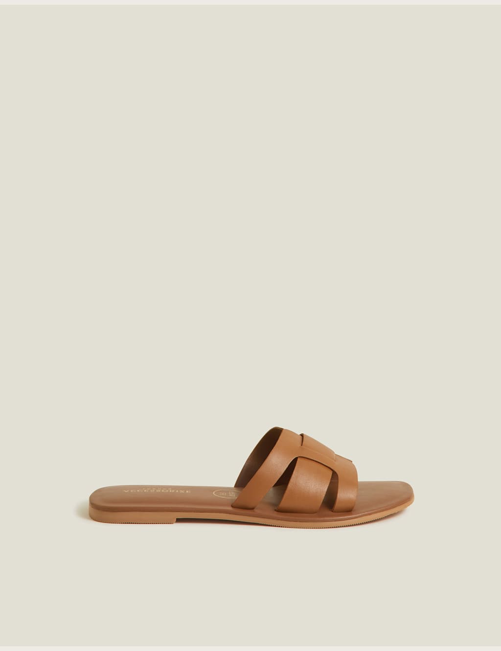 Wide Fit Geometric Cut Out Sliders 2 of 4