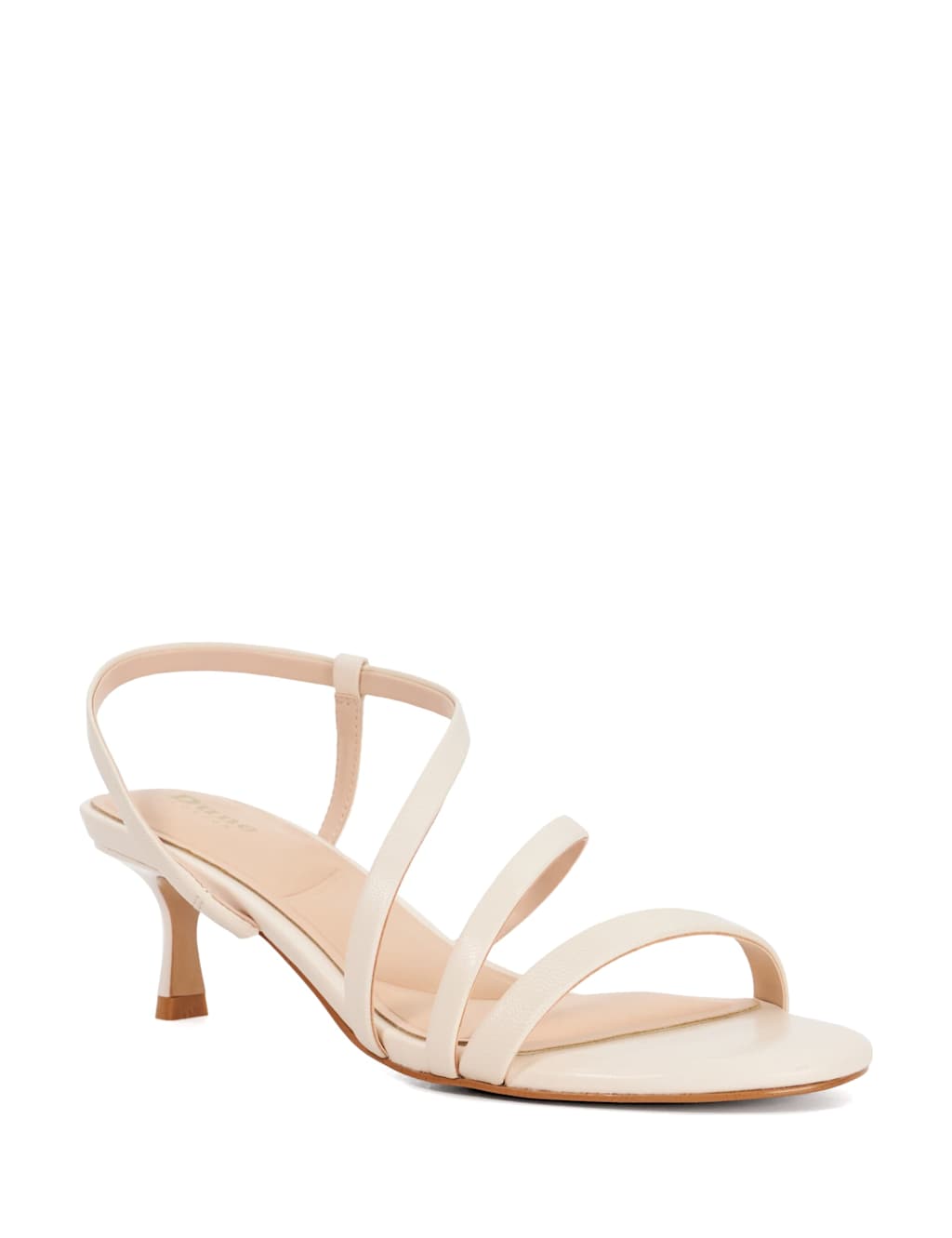 Leather Ankle Strap Kitten Heel Sandals 4 of 6