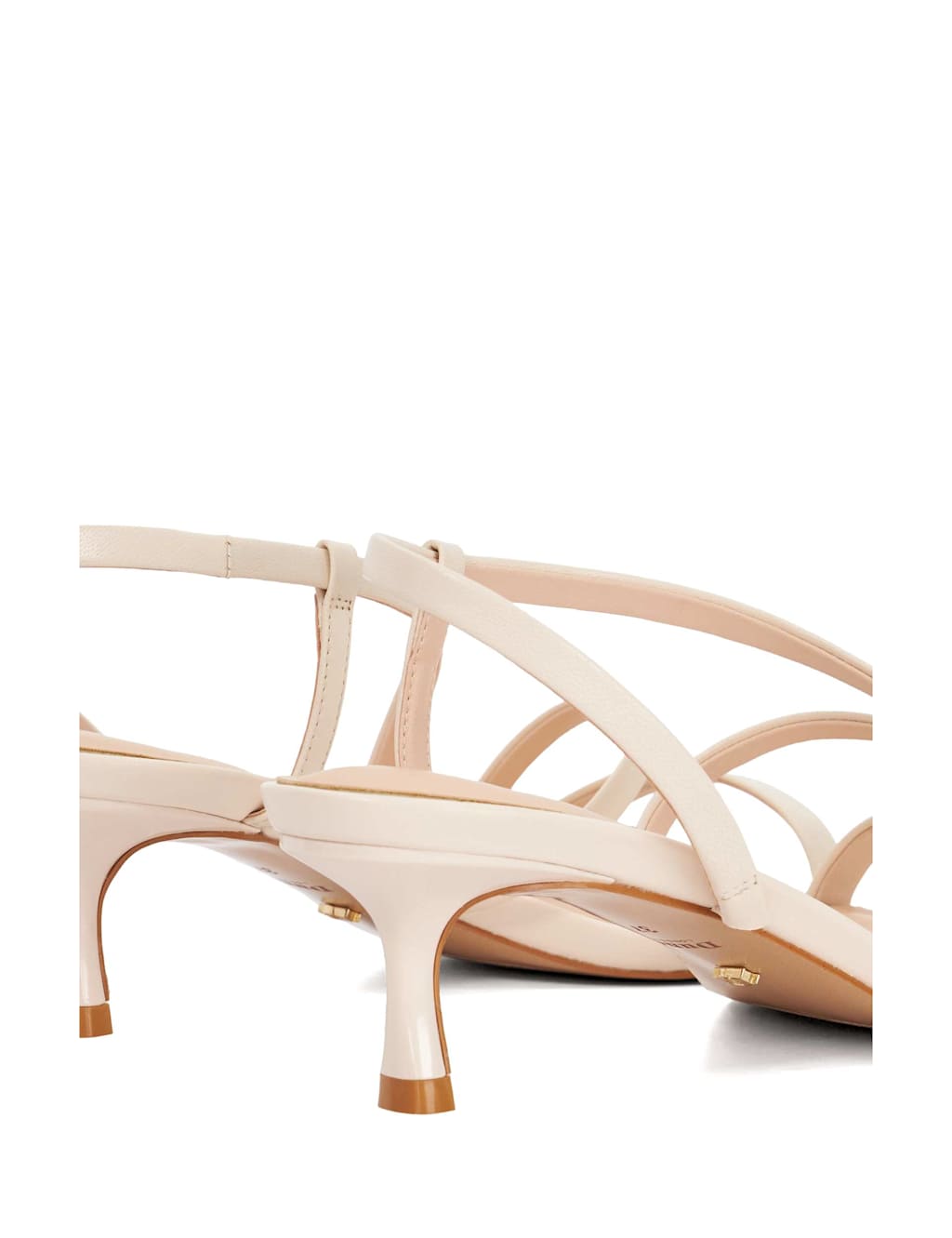 Leather Ankle Strap Kitten Heel Sandals 6 of 6