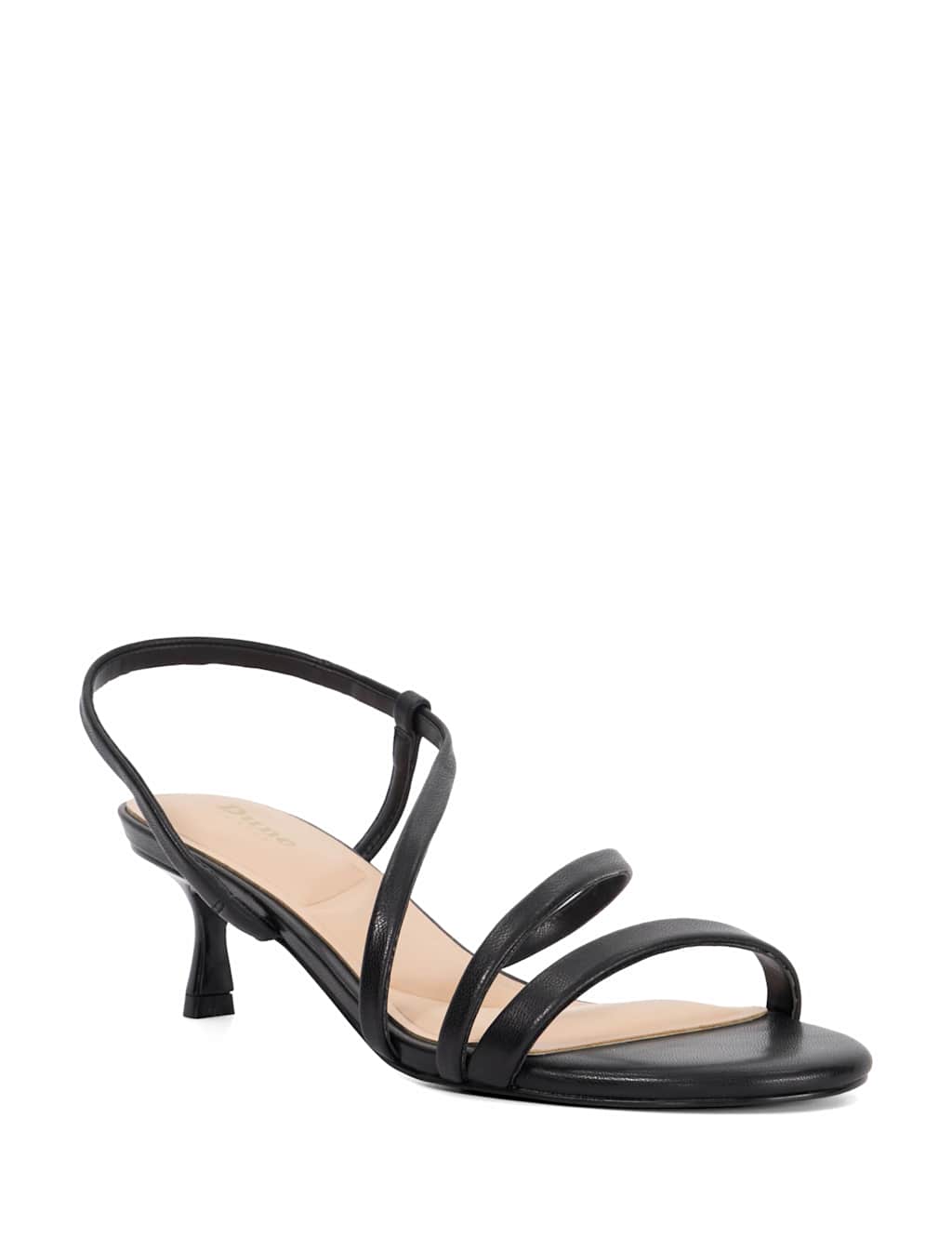 Leather Ankle Strap Kitten Heel Sandals 4 of 6
