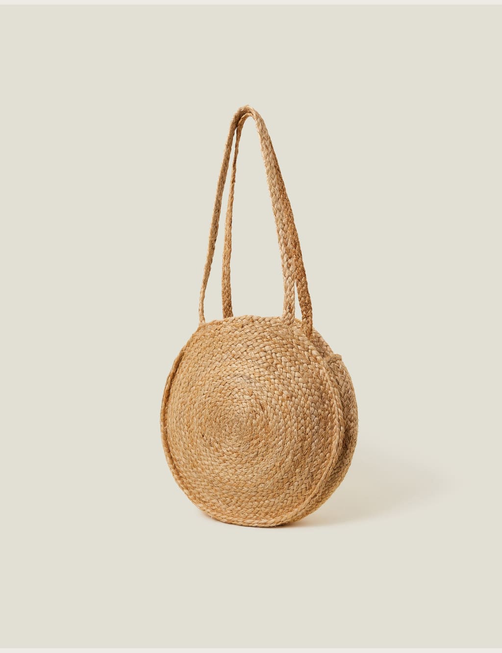 Jute Embroidery Cherry Circle Shoulder Bag 3 of 4
