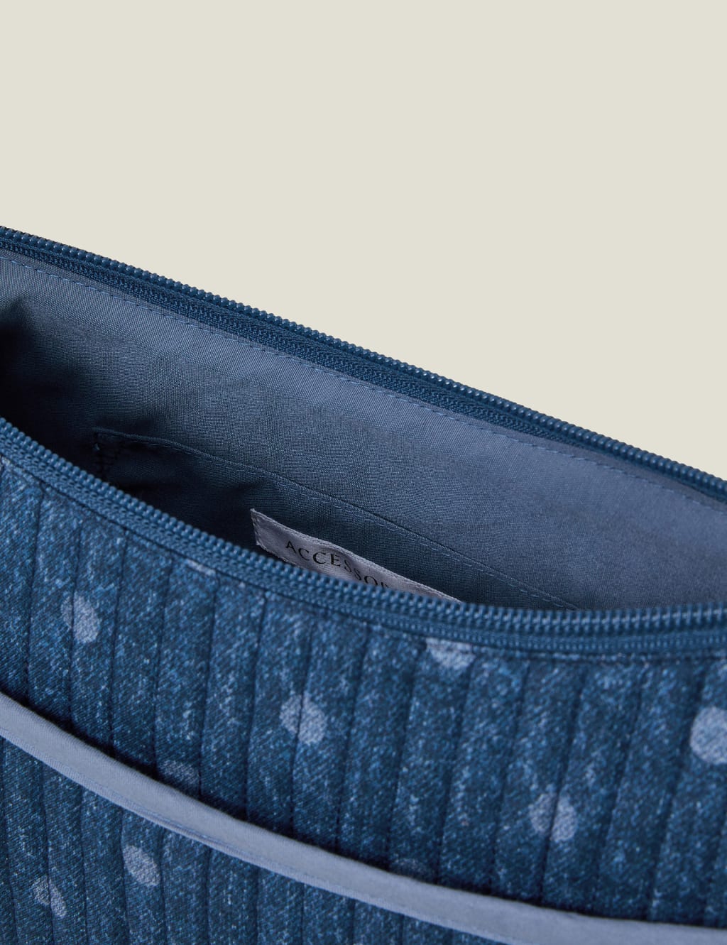 Denim Polka Dot Sling Cross Body Bag 4 of 4
