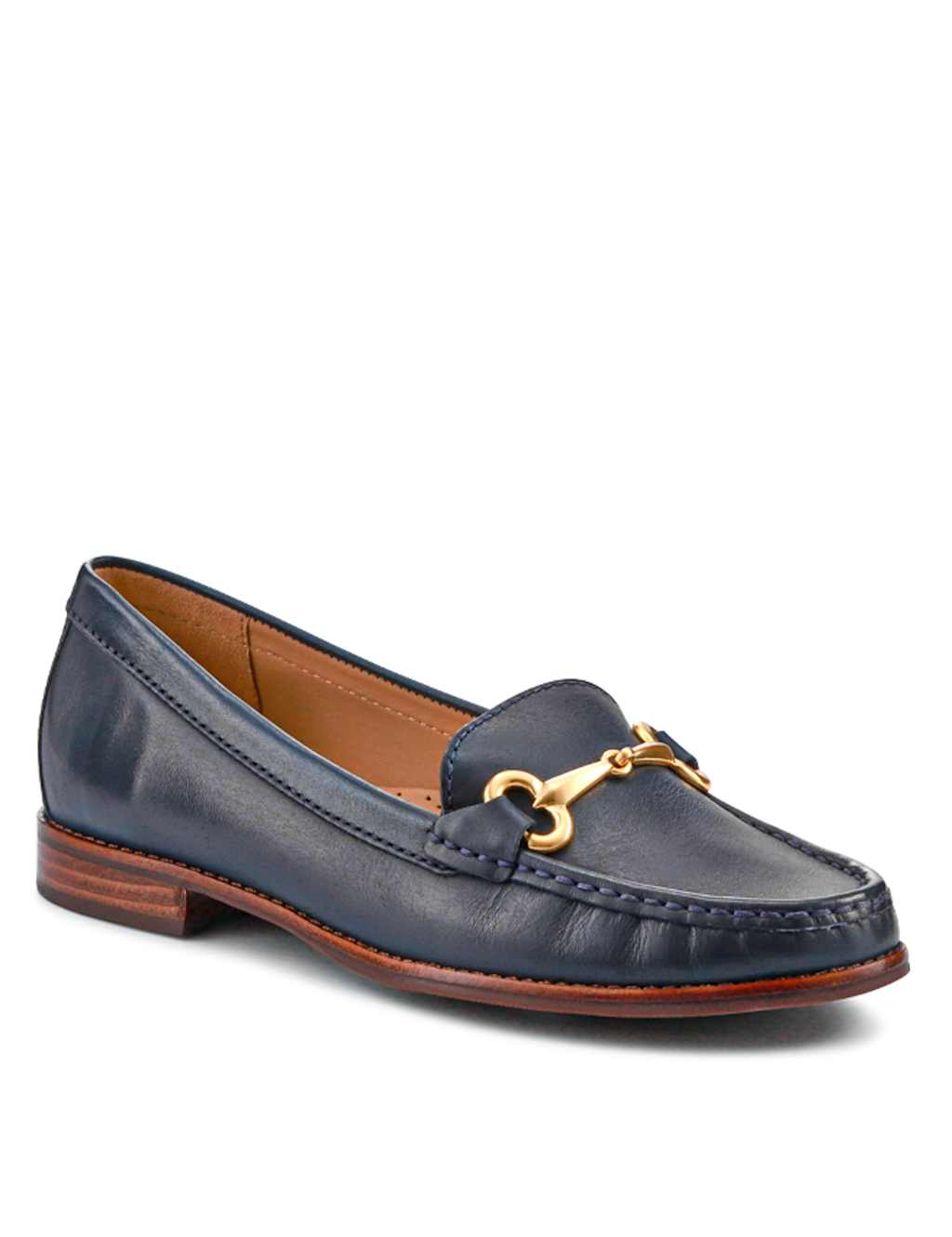 Wide Fit Leather Flat Loafers 5 of 7