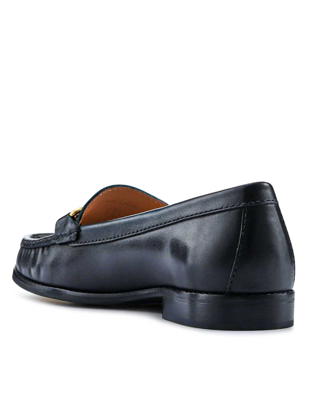Wide Fit Leather Flat Loafers 5 of 6