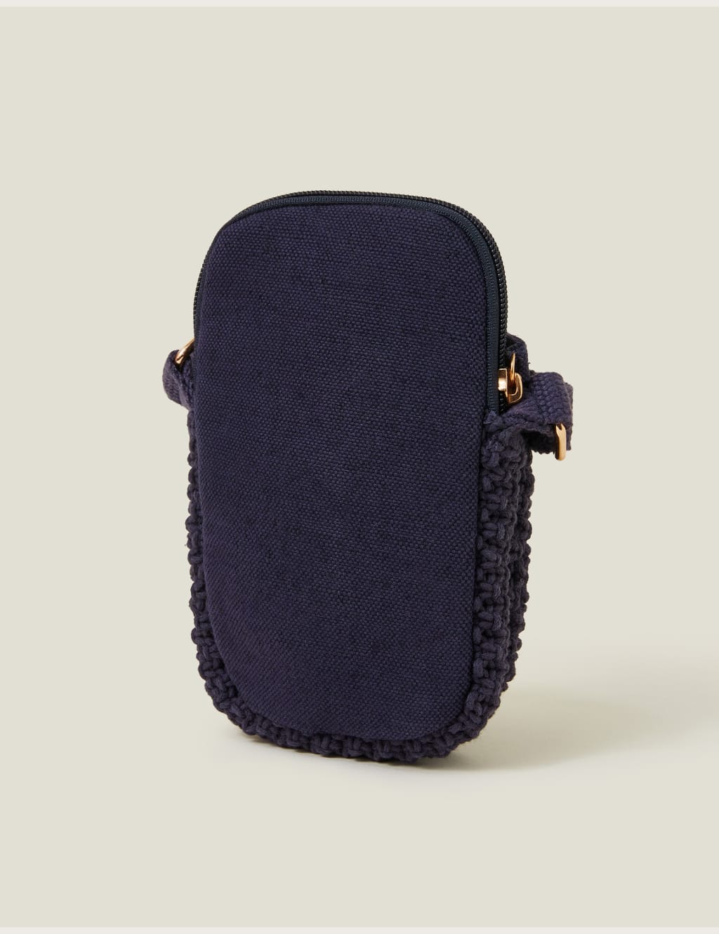 Pure Cotton Macrame Cross Body Phone Bag 3 of 4