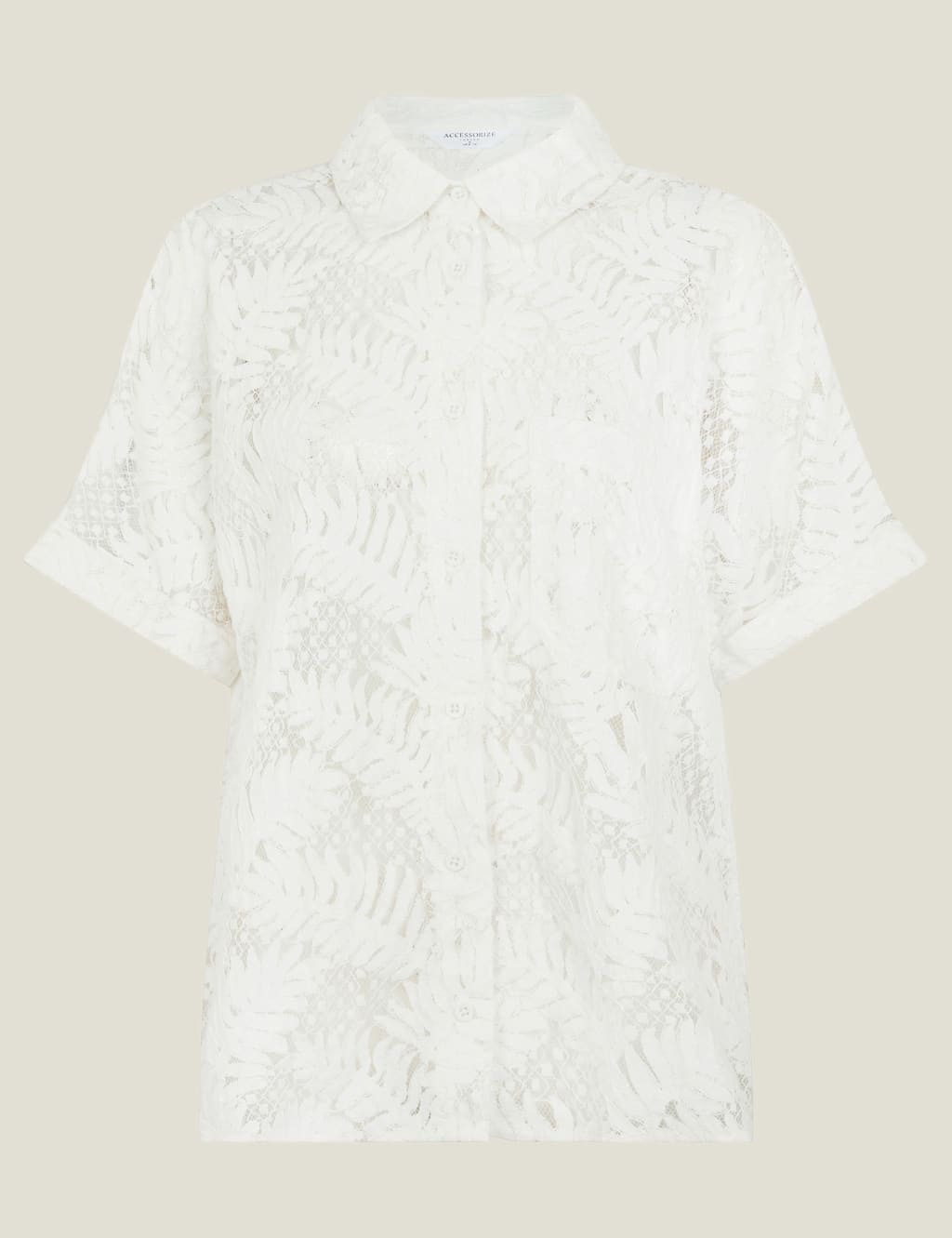 Cotton Rich Lace Beach Shirt 2 of 5