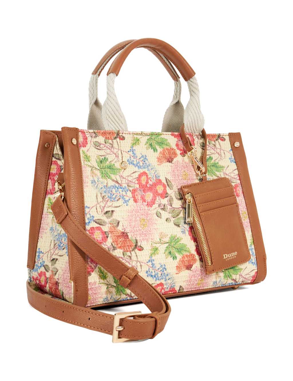 Straw Floral Tote Bag 3 of 5