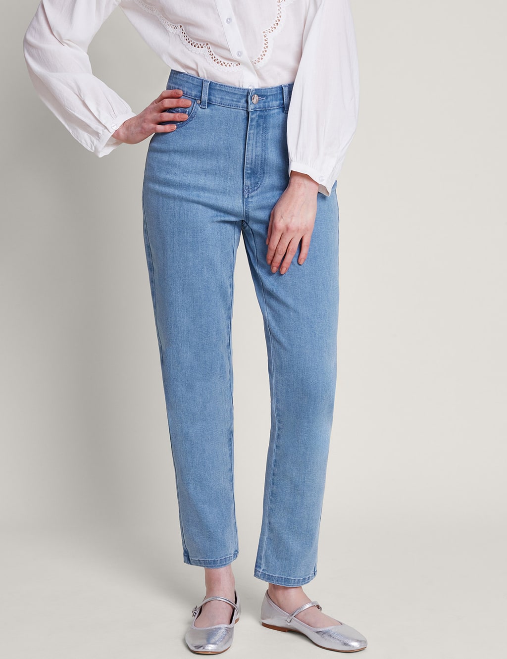 High Waisted Slim Fit Jeans Monsoon M S