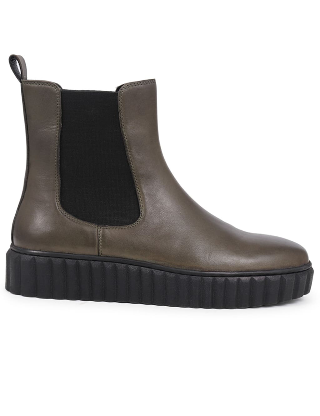 Leather Chelsea Flatform Ankle Boots 2 of 7