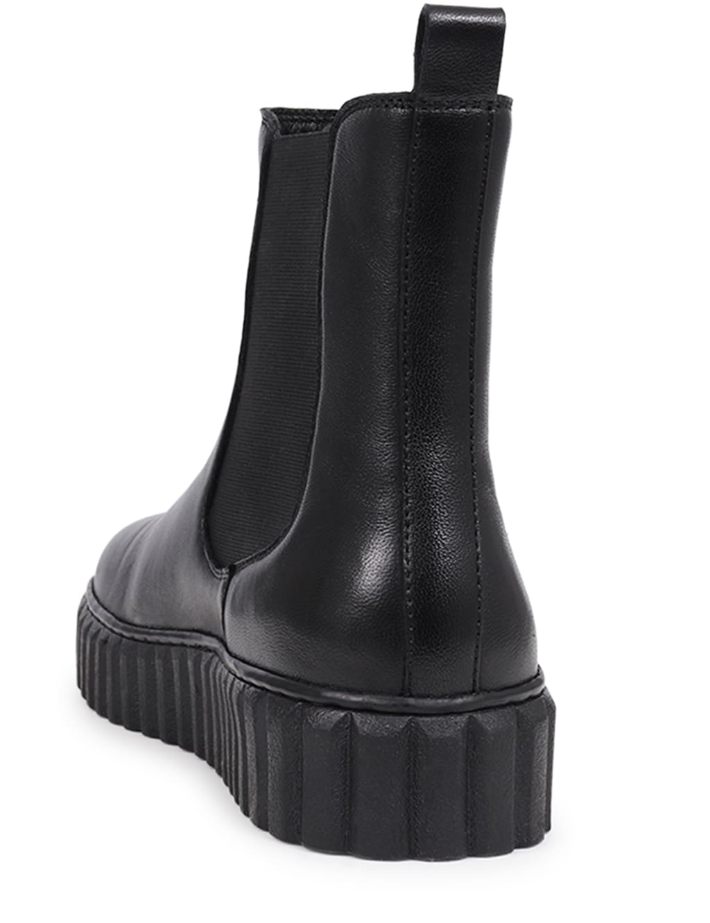 Leather Chelsea Flatform Ankle Boots 6 of 7