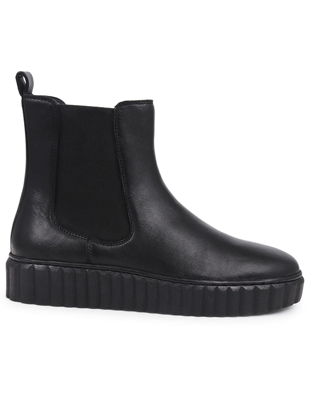 Leather Chelsea Flatform Ankle Boots 2 of 7