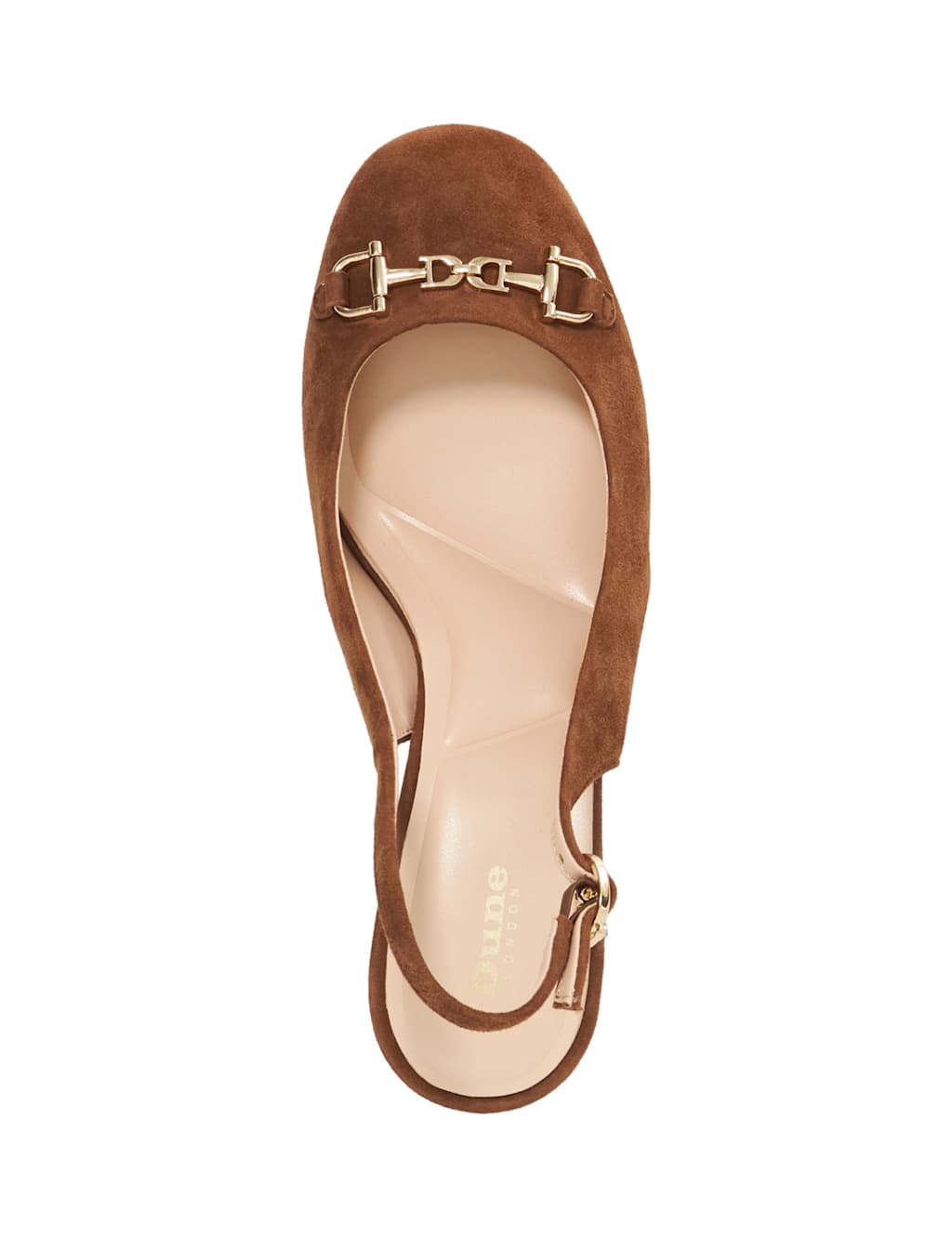 Leather Block Heel Slingback Shoes 2 of 5