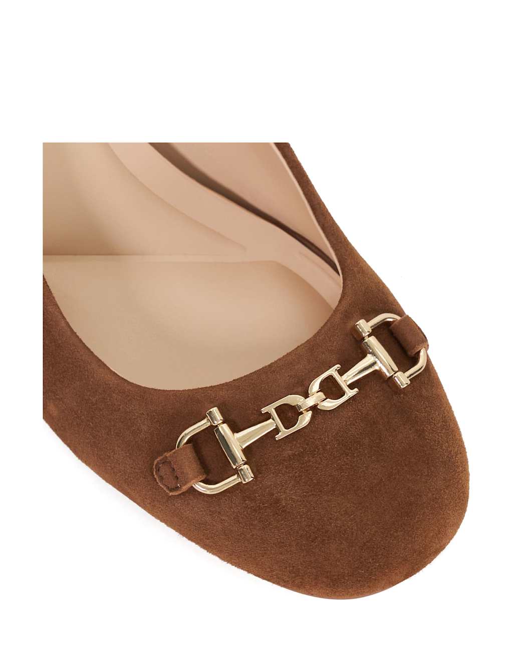 Leather Block Heel Slingback Shoes 5 of 5