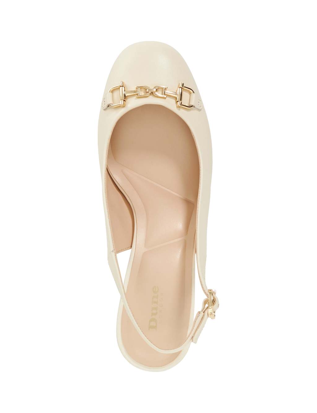 Leather Block Heel Slingback Shoes 2 of 5