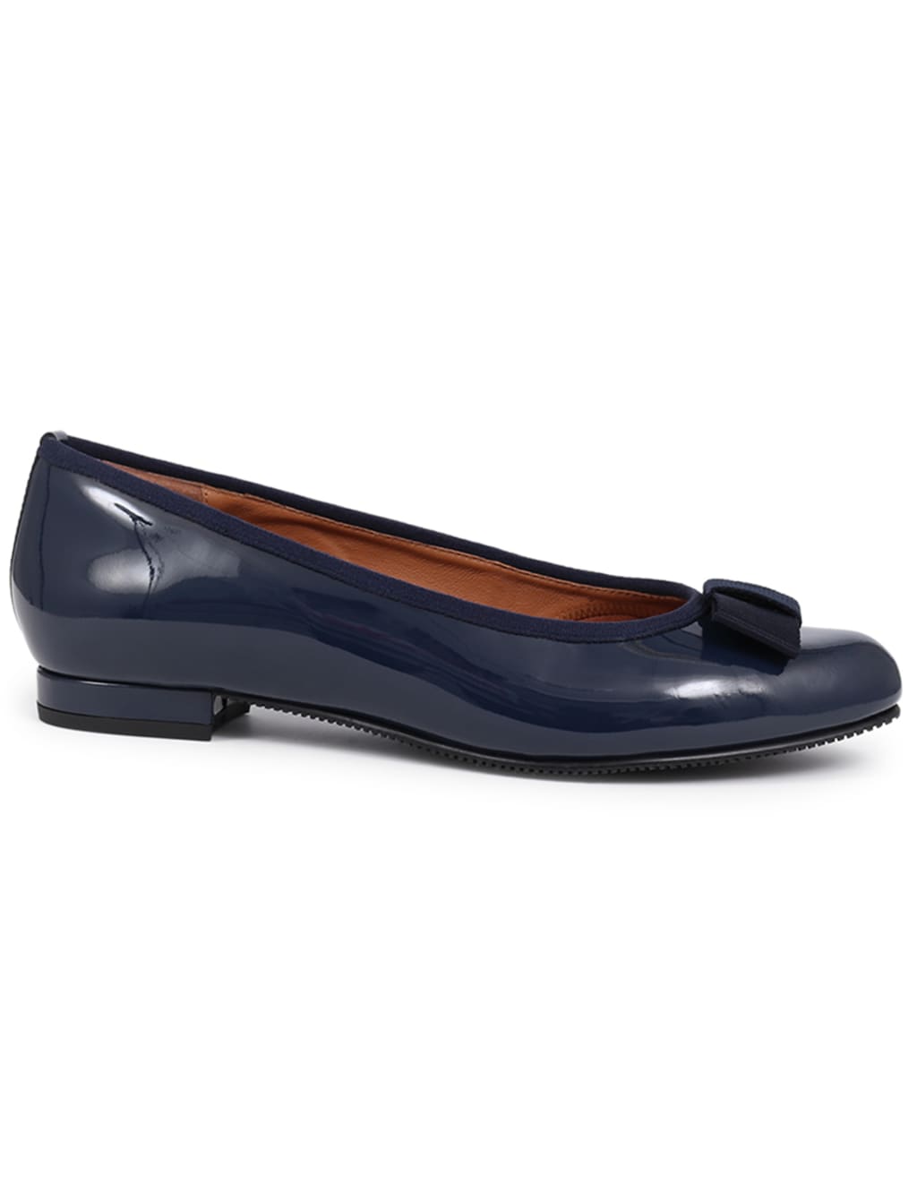 Wide Fit Patent Bow Flat Pumps 2 of 7