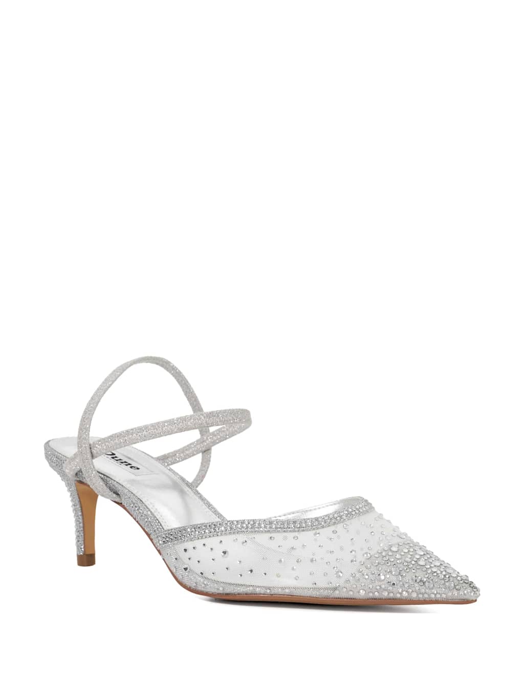 Wide Fit Glitter Stiletto Heel Slingback Shoes 4 of 6