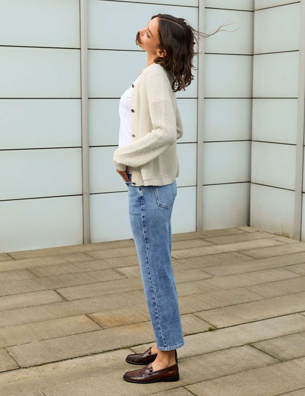 High Waisted Straight Leg Jeans 3 of 4
