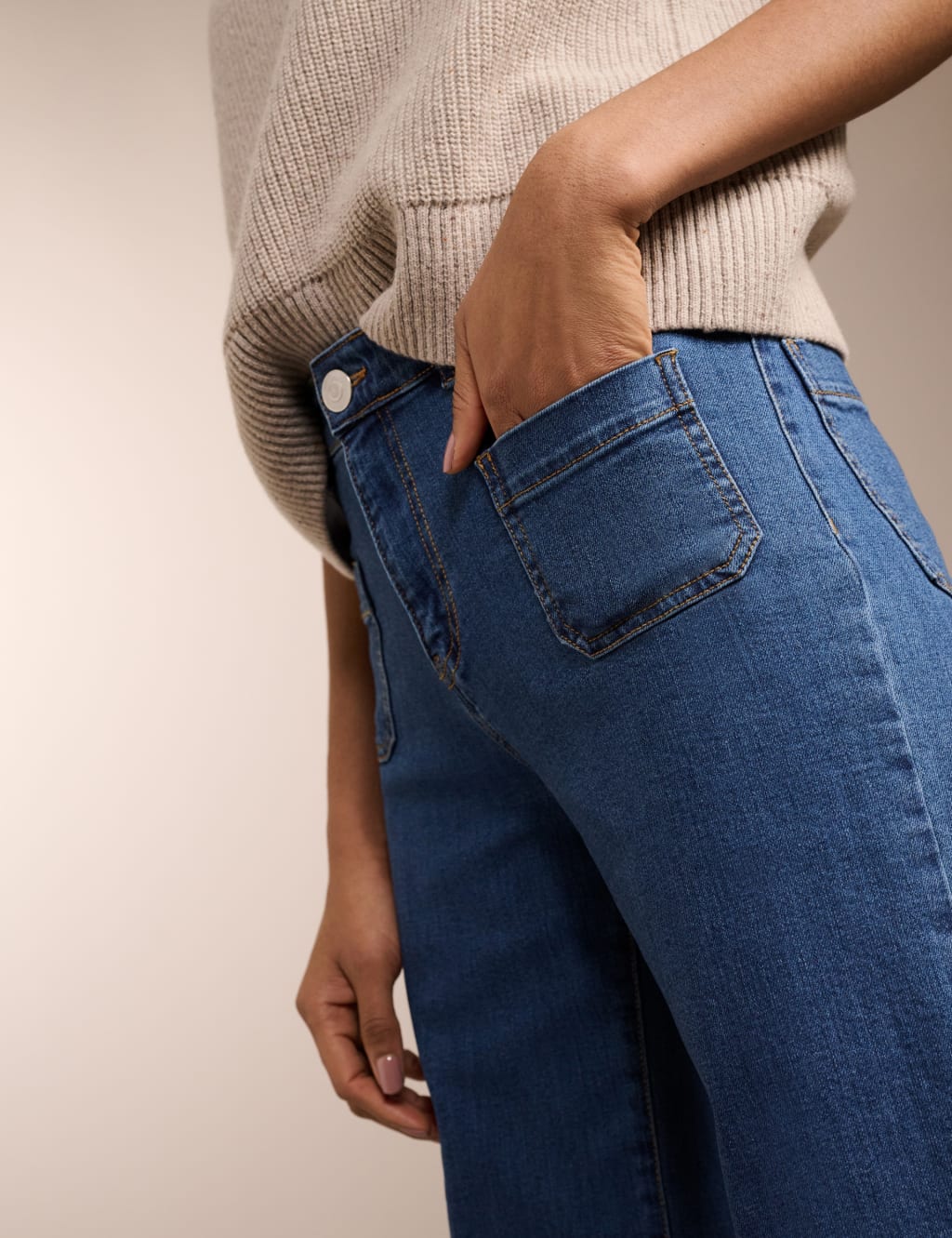 High Waisted Wide Leg Jeans 3 of 4