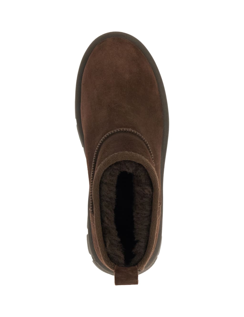 Leather Faux Fur Lining Flatform Ankle Boots 2 of 5