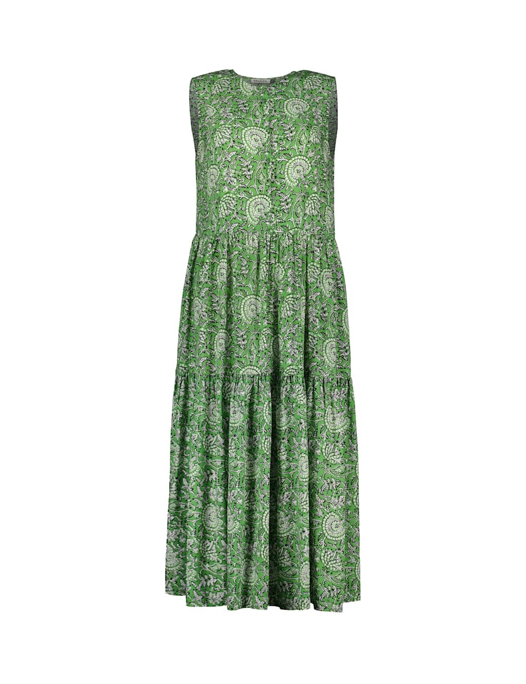 Floral Notch Neck Midi Skater Dress 2 of 4